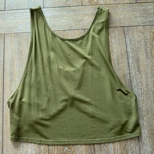 EUC BuffBunny Olive Green Tank Top Small